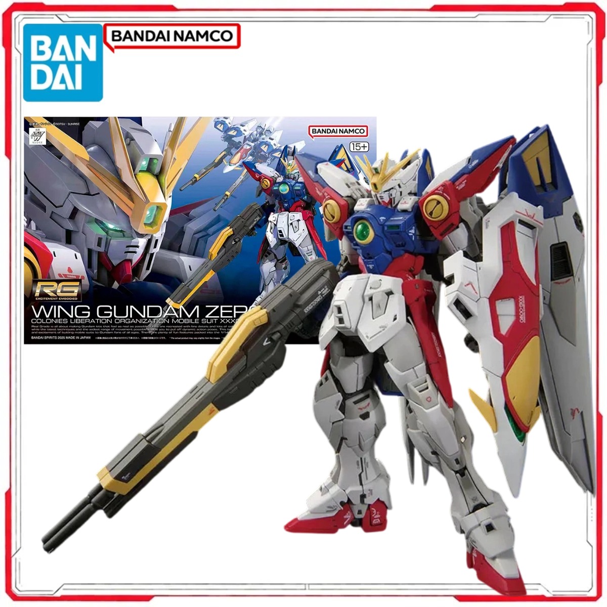 Model Kit Wing Zero - Kit de modelo genuíno bandai original