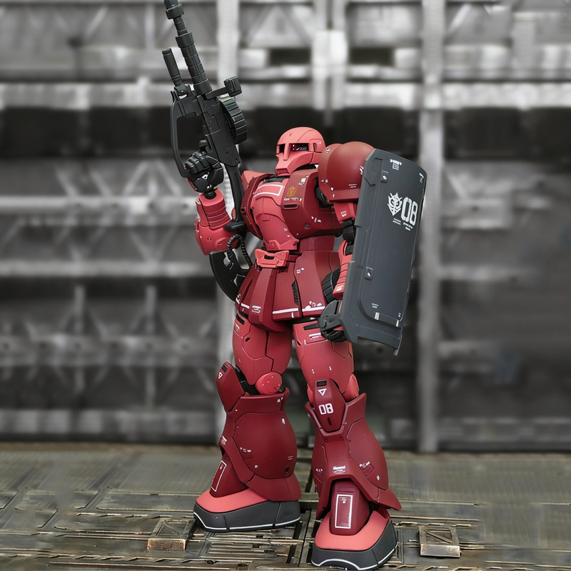 Model Kit Zaku - GTO 015 Char's Personalizado Tipo Antigo