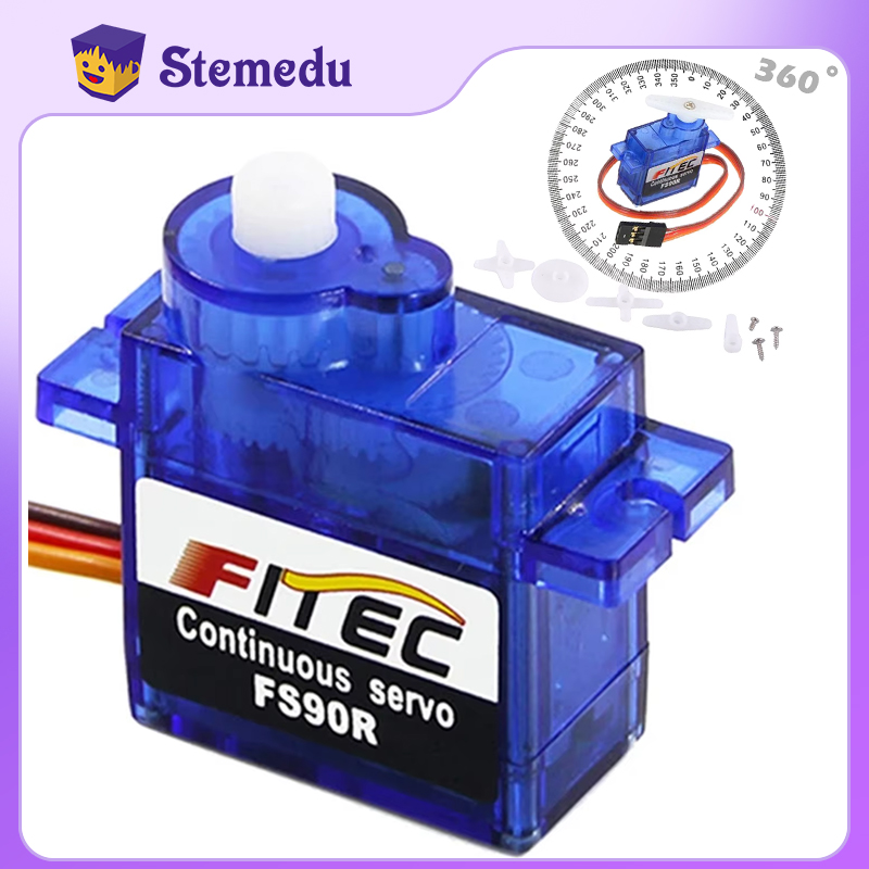 Model Kit Ship - Feetech mini fs90r micro servo rotação
