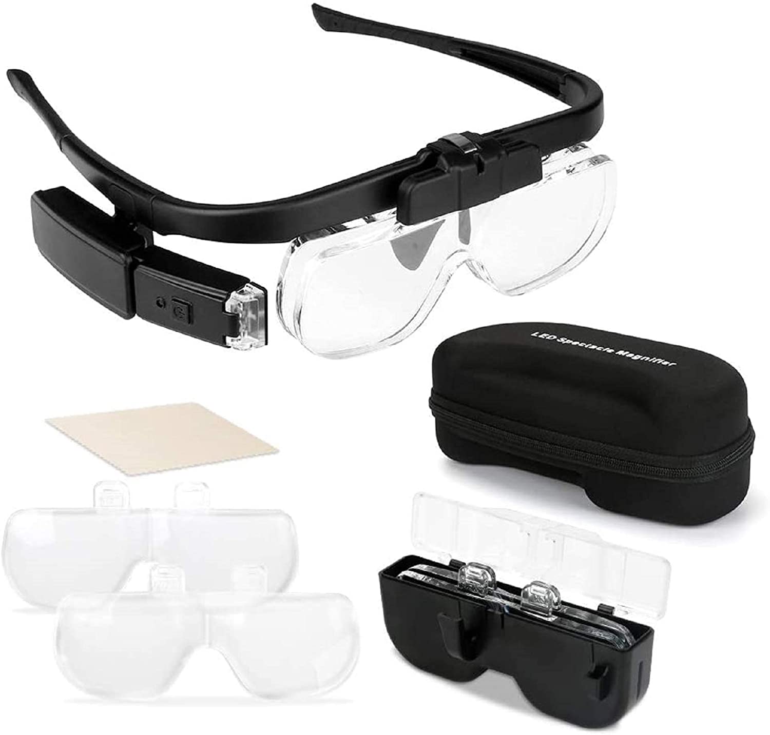 Magnifier With Light - Zk30 lupas lupa 1.5x/2x/ 2.5x/3.5x/4x/4.5x usb