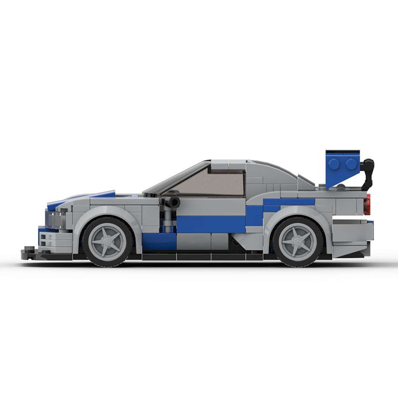 Model Kit R34 - InhawBrick Veículo Esportivo de Corrida Skyline