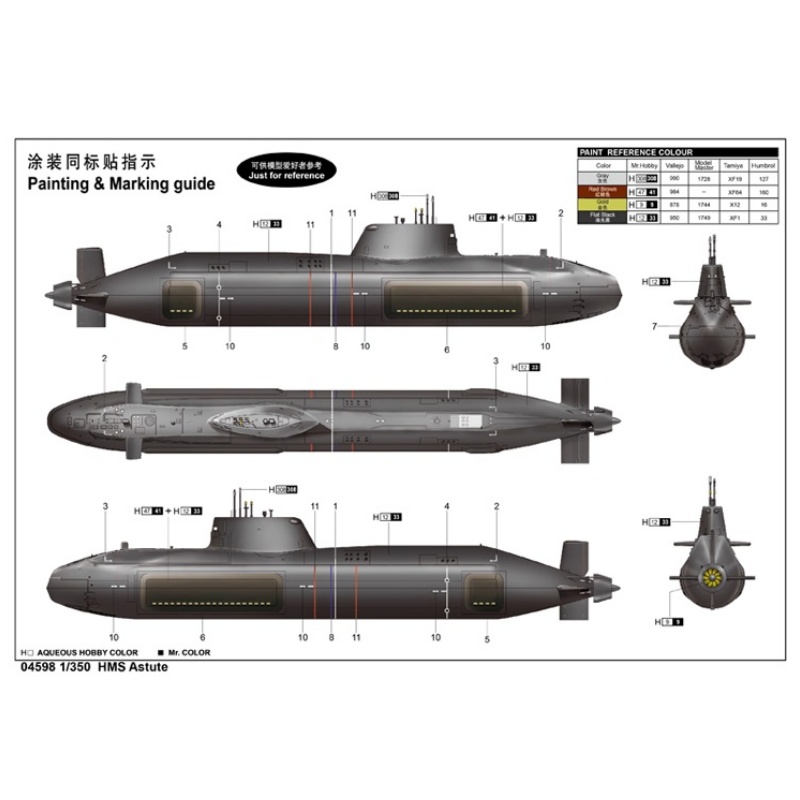 TRUMPETER Escala 1/350 HMS Ast - Model Kit Ship avaliação e preço