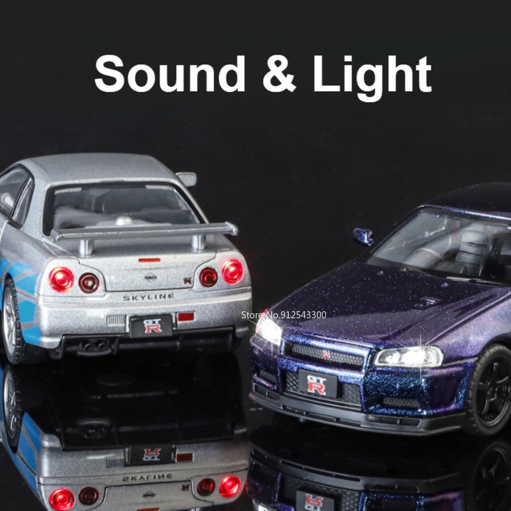 Escala 1:32 skyline gtr r34 mo - Model Kit R34 avaliação e preço