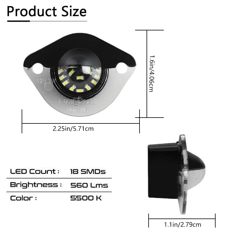 Luz de Placa de Licença LED pa - Model Kit Mustang avaliação e preço