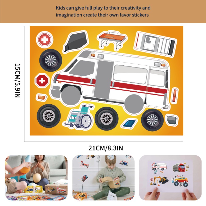 8 folhas de adesivos de veícul - Model Kit Diorama avaliação e preço