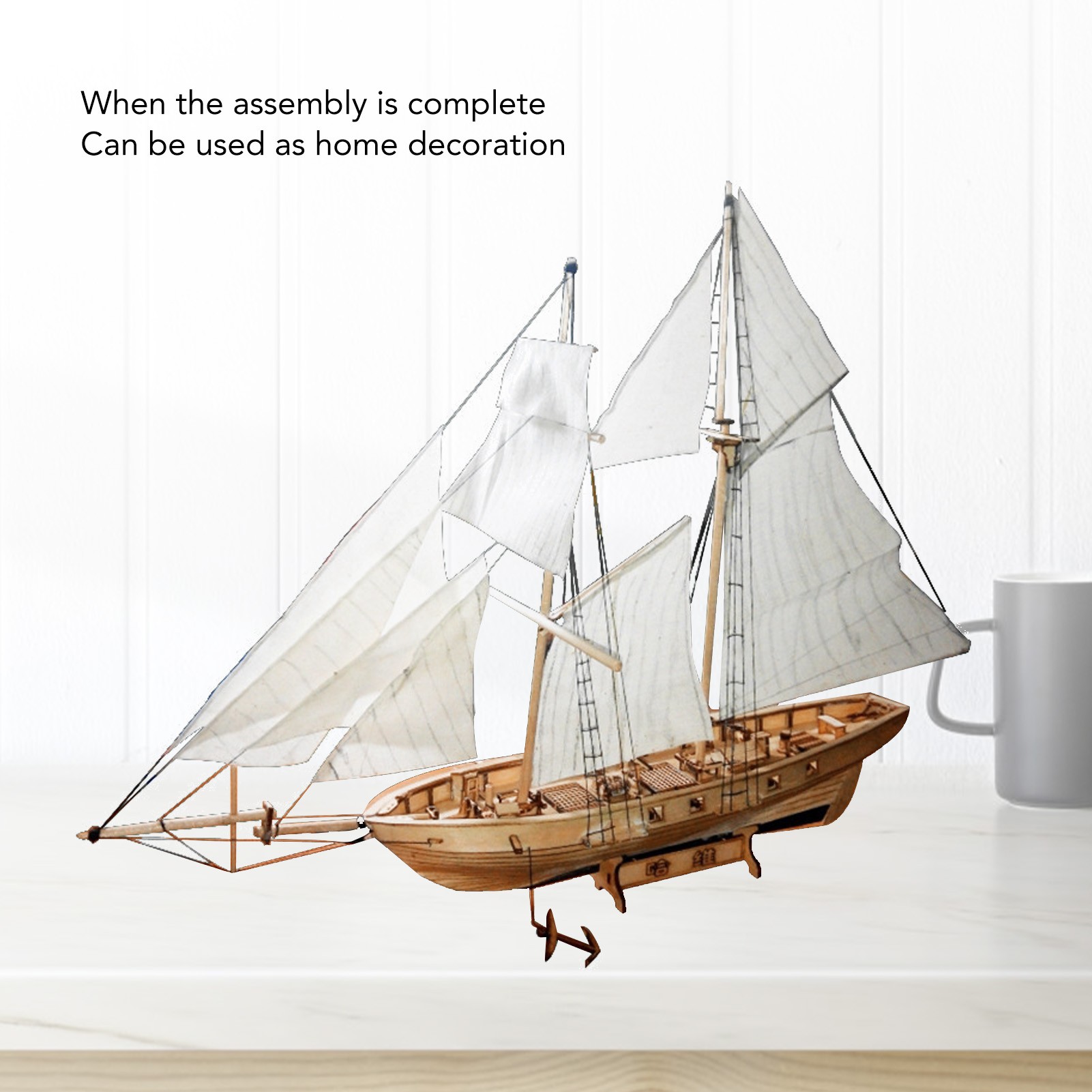 Kit de Barco à Vela de Madeira - Model Kit Ship avaliação e preço